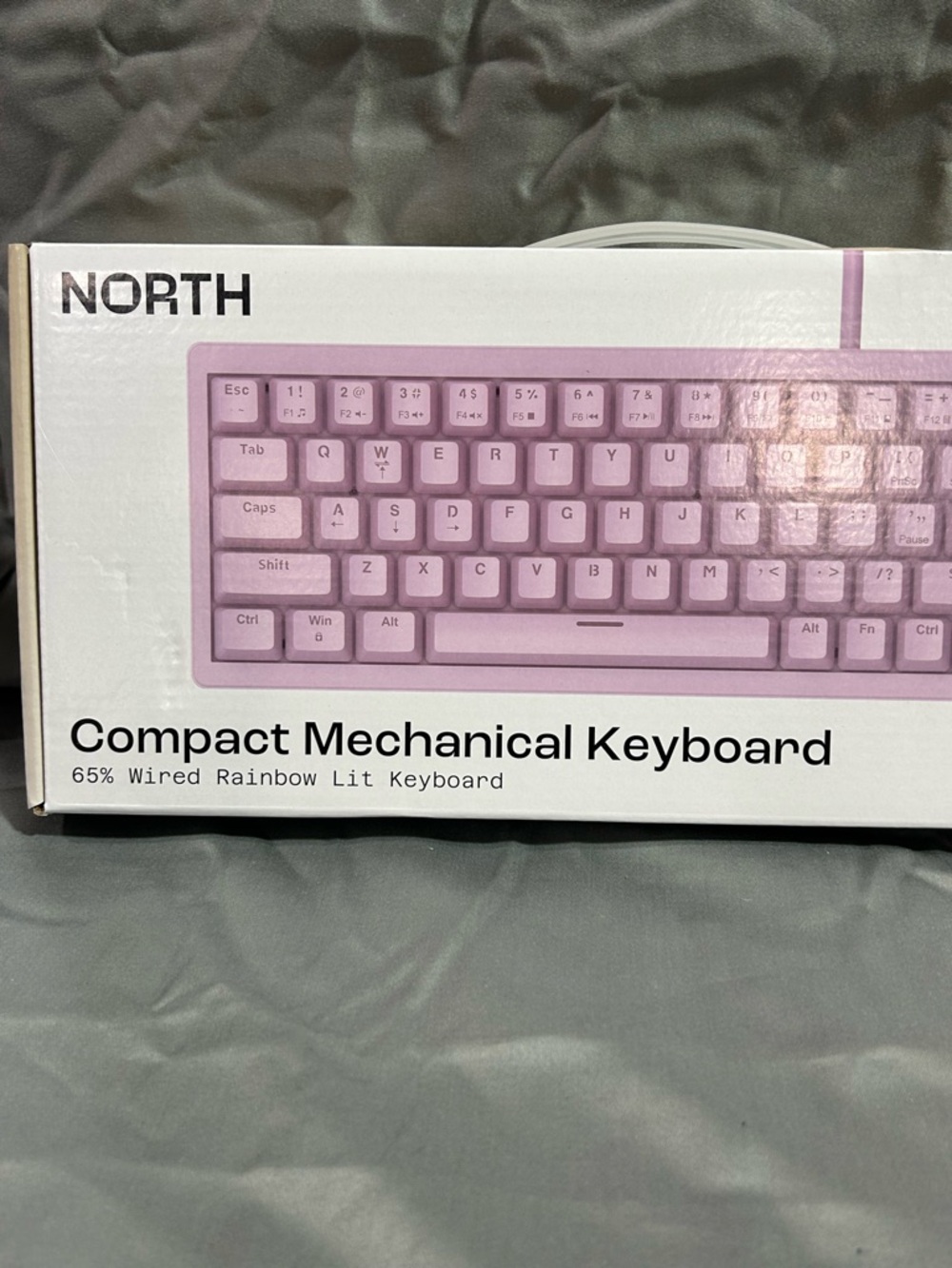 Compact‎ Mechanical Keyboard - Pink (65% Wired, Rainbow RGB)